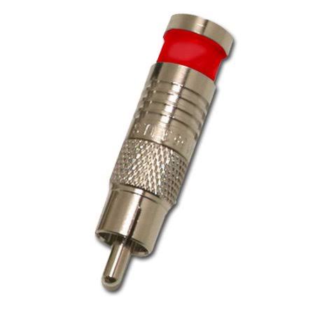 Eclipse 705-004-RD-50 - RCA Connector - RG6/U - Red - 50/Pack