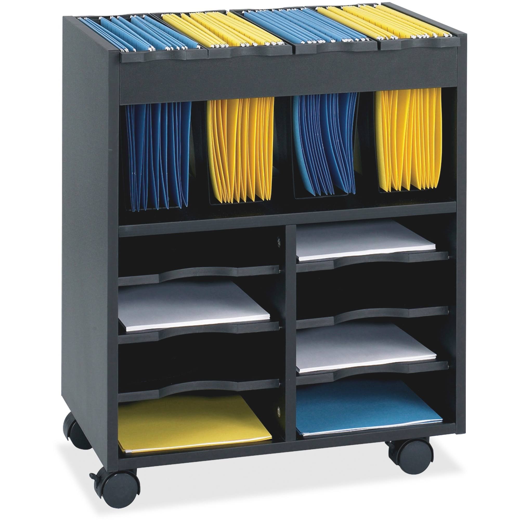 Safco Go Cart Mobile File Cart, Black