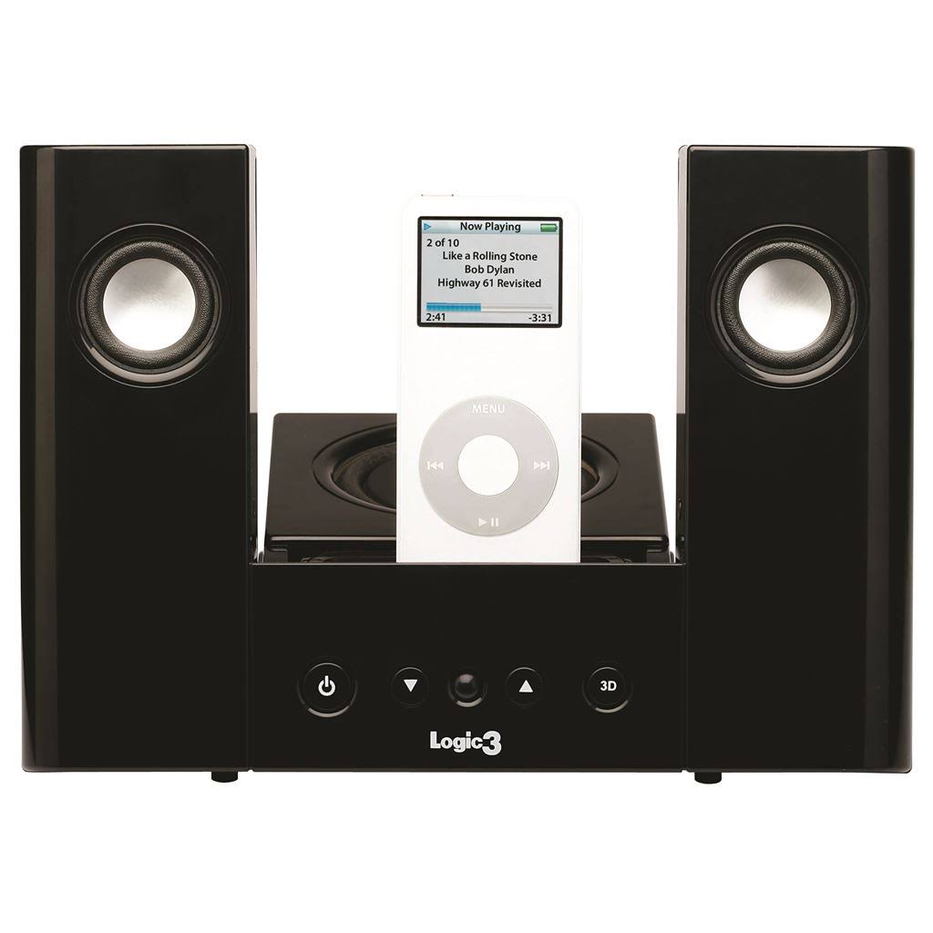 Logic3 Istation7 iPod Speaker System (Black)