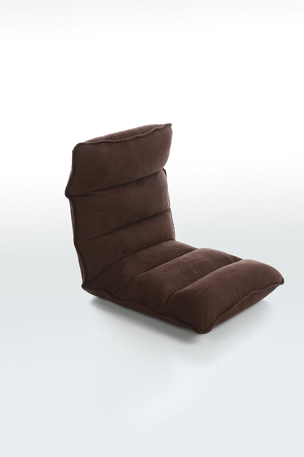 AC Pacific Tyson Collection Contemporary Micro Suede Living Room Gaming Lounge Chair, Single, Brown