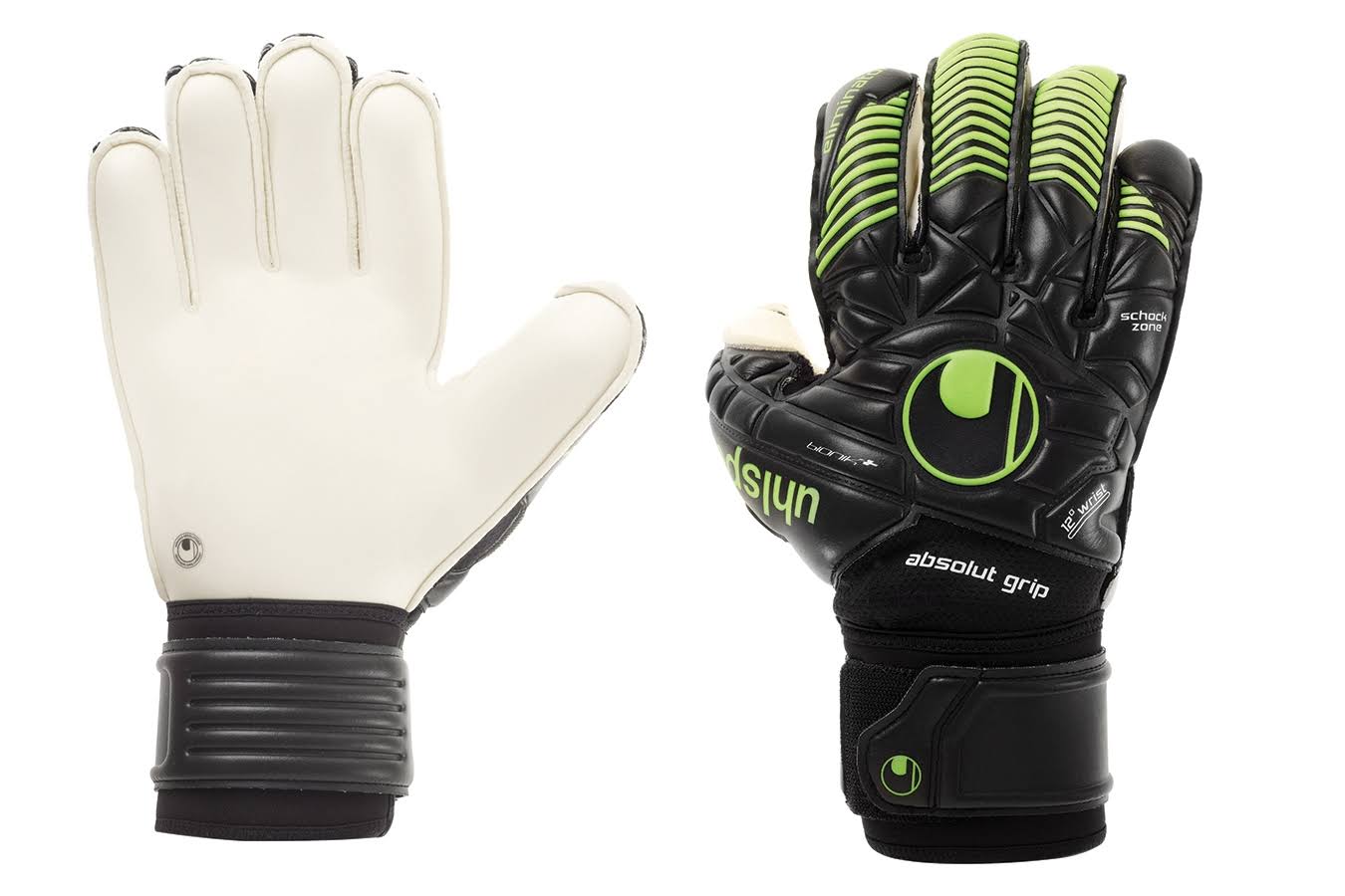 Uhlsport Eliminator Absolutgrip Bionik Black Fluo Green