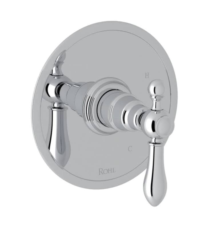 Rohl - Arcana Pressure Balance Trim Without Diverter - Cross Handle - AC110X-TCB