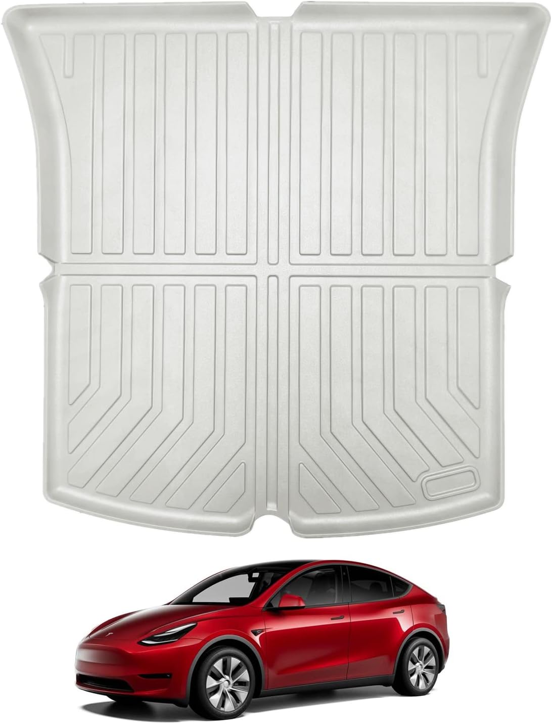 Tesla Model Y Trunk Mat Floor Mat Cargo Mat Model Y Accessories(Black)