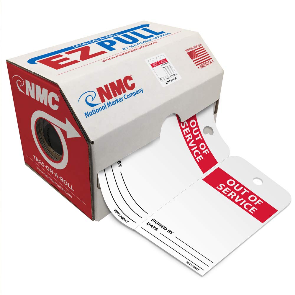 NMC RPT176BST250 EZ Pull Tags by The Roll