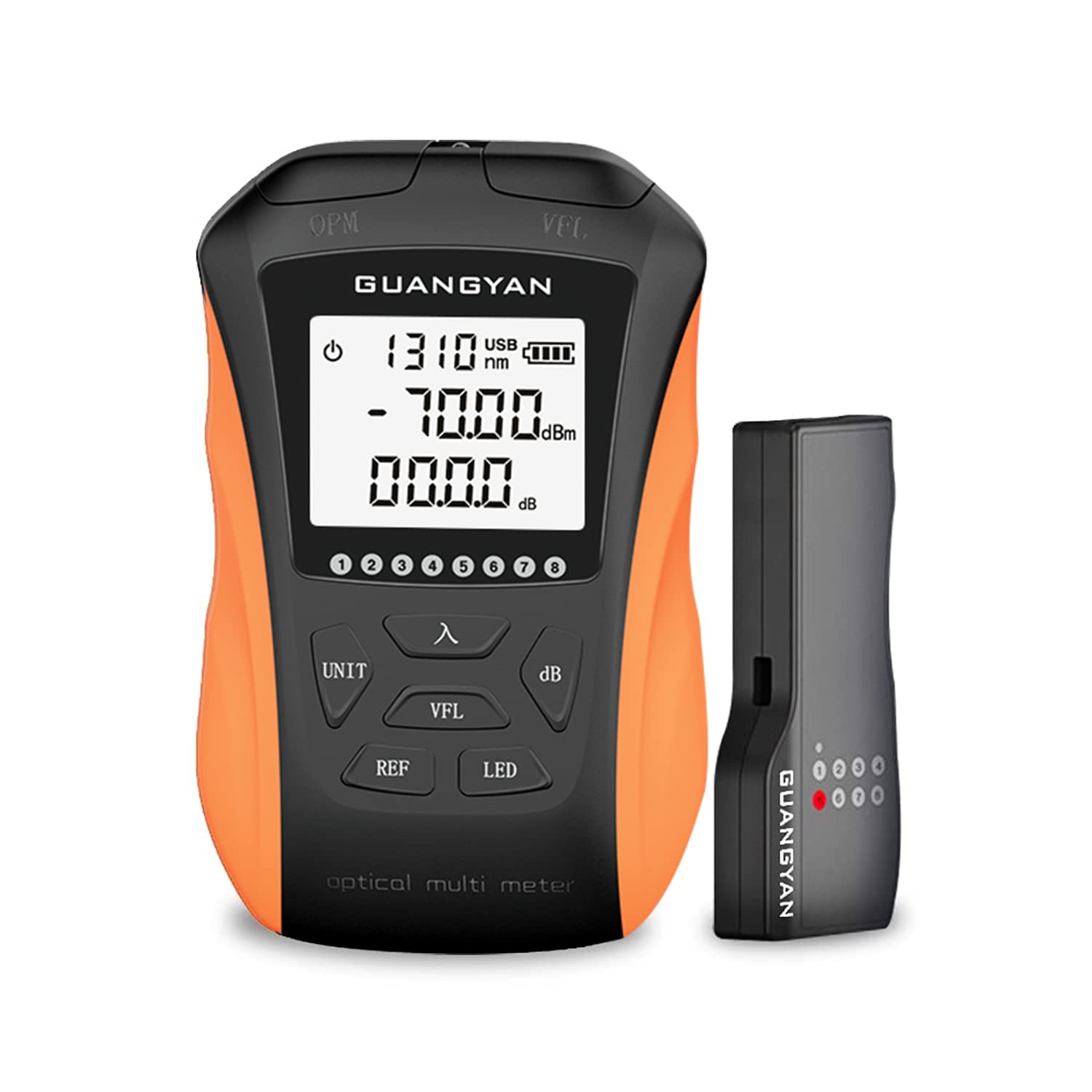 YGGYM Optical Power Meter with Visual Fault Locator, Optical Fiber Power Meter with Cable Tester Function and Li-ion Battery USB Charge for FC/SC/ST Universal Interface