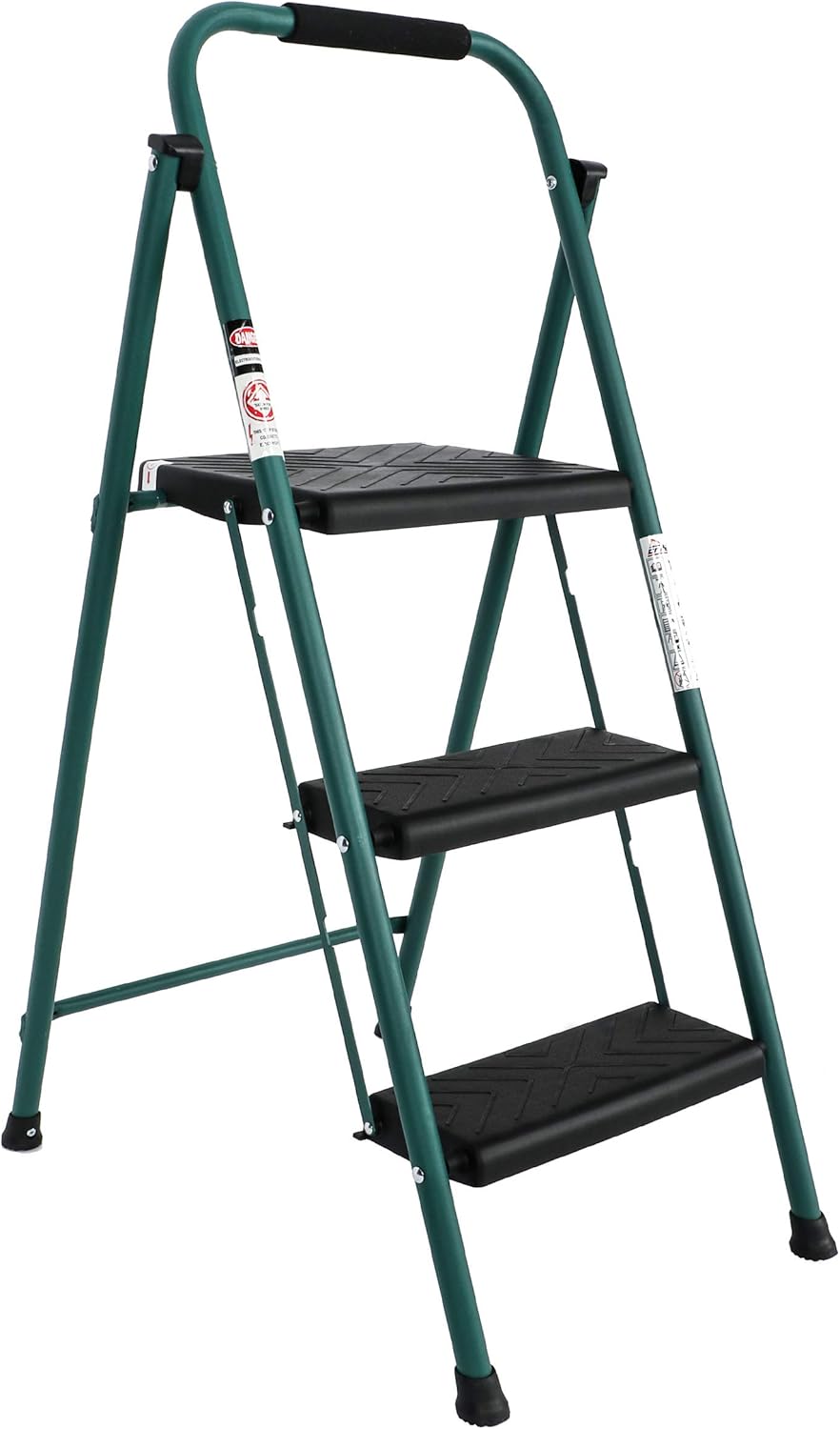 EFINE 2 Step Ladder, Oversized Pedal and Position Lock, High Grade Steel with Smooth Powder Coating, Sturdy and Lightwight, Holding up to 500lbs. (Yellow) Pack of 2