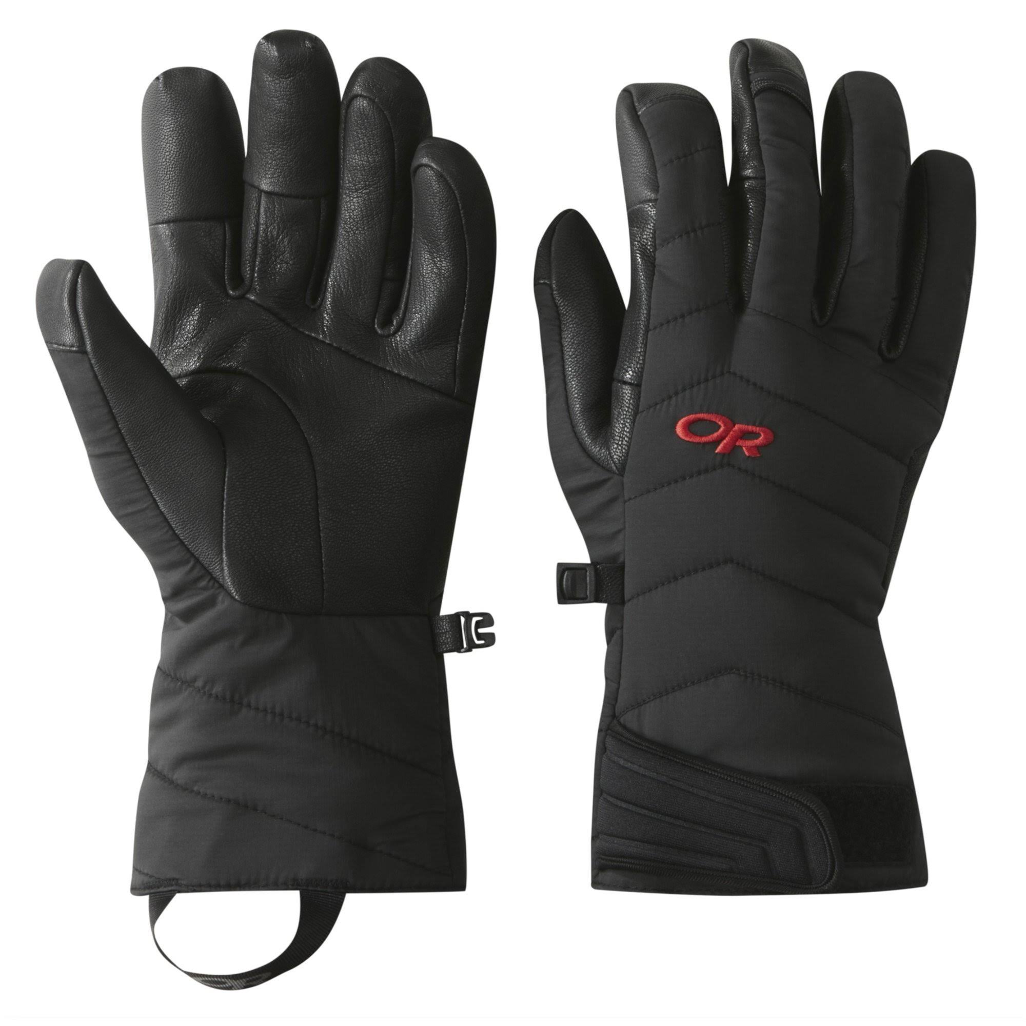 Outdoor Research Ascendant Sensor Gloves Black / Tomato S