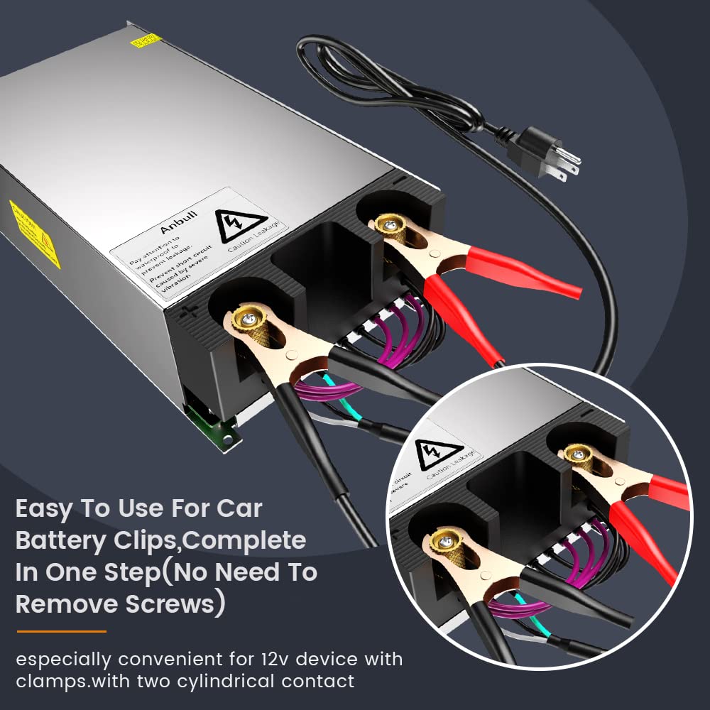 Anbull 800W SMPS 110V AC to 12V DC Converter Power Supply Adapter Switch Transformer Max Current 66.7A