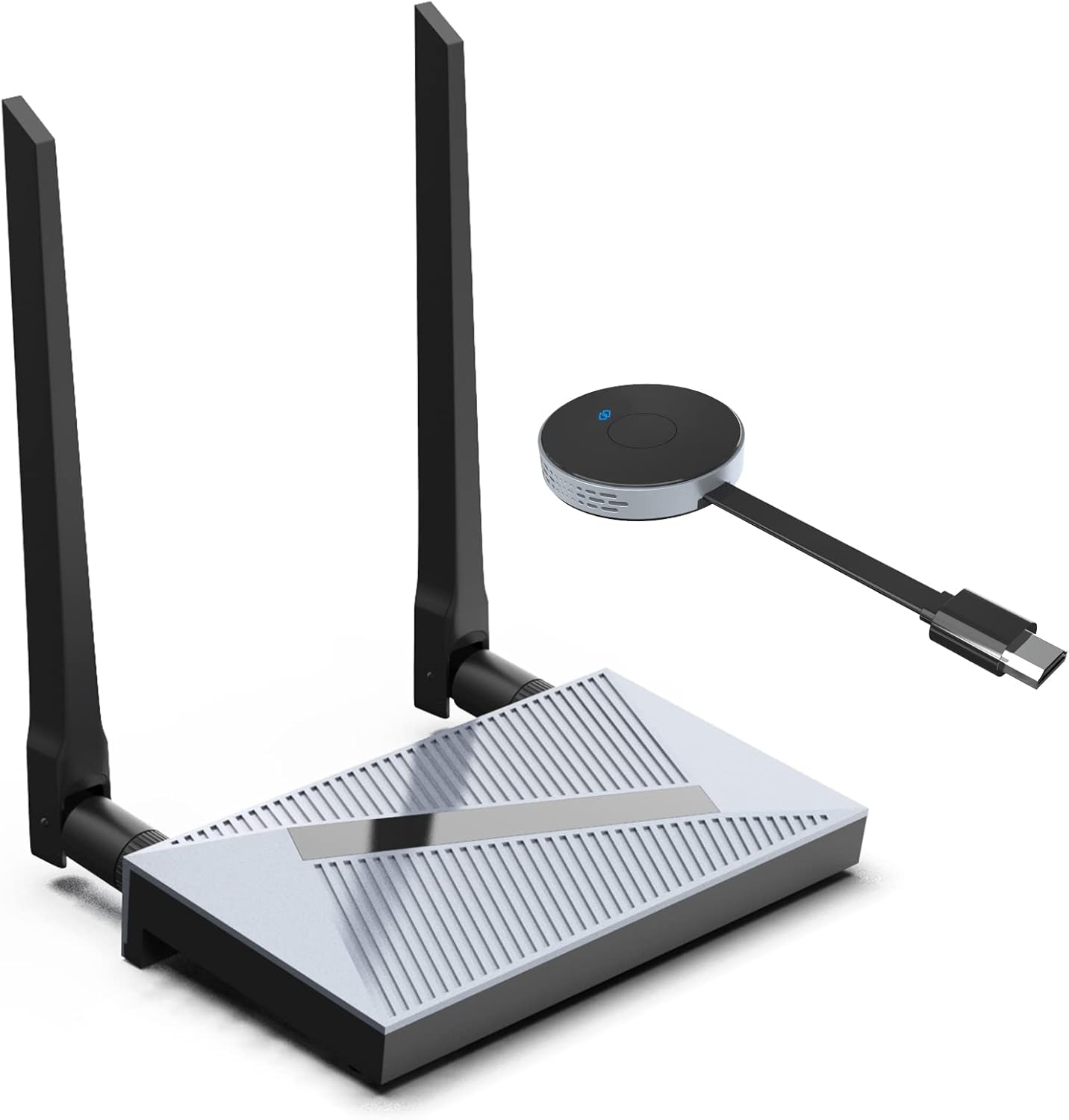 RXZ Wireless HDMI Transmitter and Receiver, Wireless Presentation Facility HDMI Dongle Adapter Support Ultra HD 30Hz for Streaming Video/Audio from Laptop, PC, Smartphone to HDTV/Projector