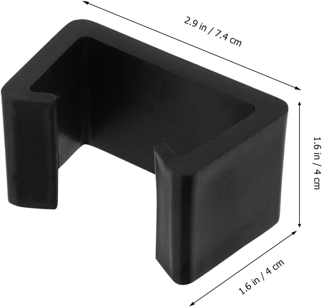 ULTECHNOVO 4pcs Outdoor Patio Rattan Furniture Clips Sofa Clips Fasteners Clips for Rattan Furniture Garden Sofa Black