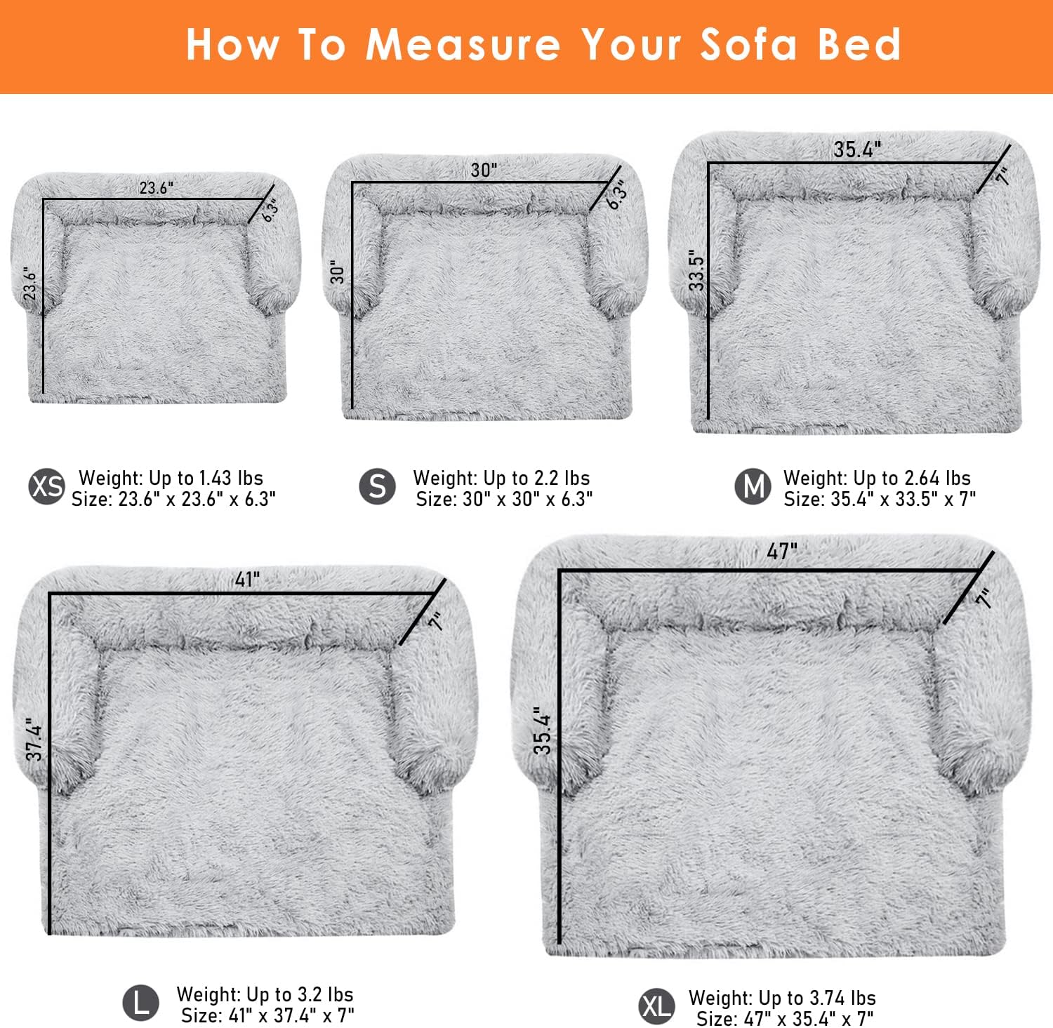 Sofa Pet Bed, Puppy and Kitten Pet Bed, Super Soft, Machine Washable, can be Used to Protect Furniture