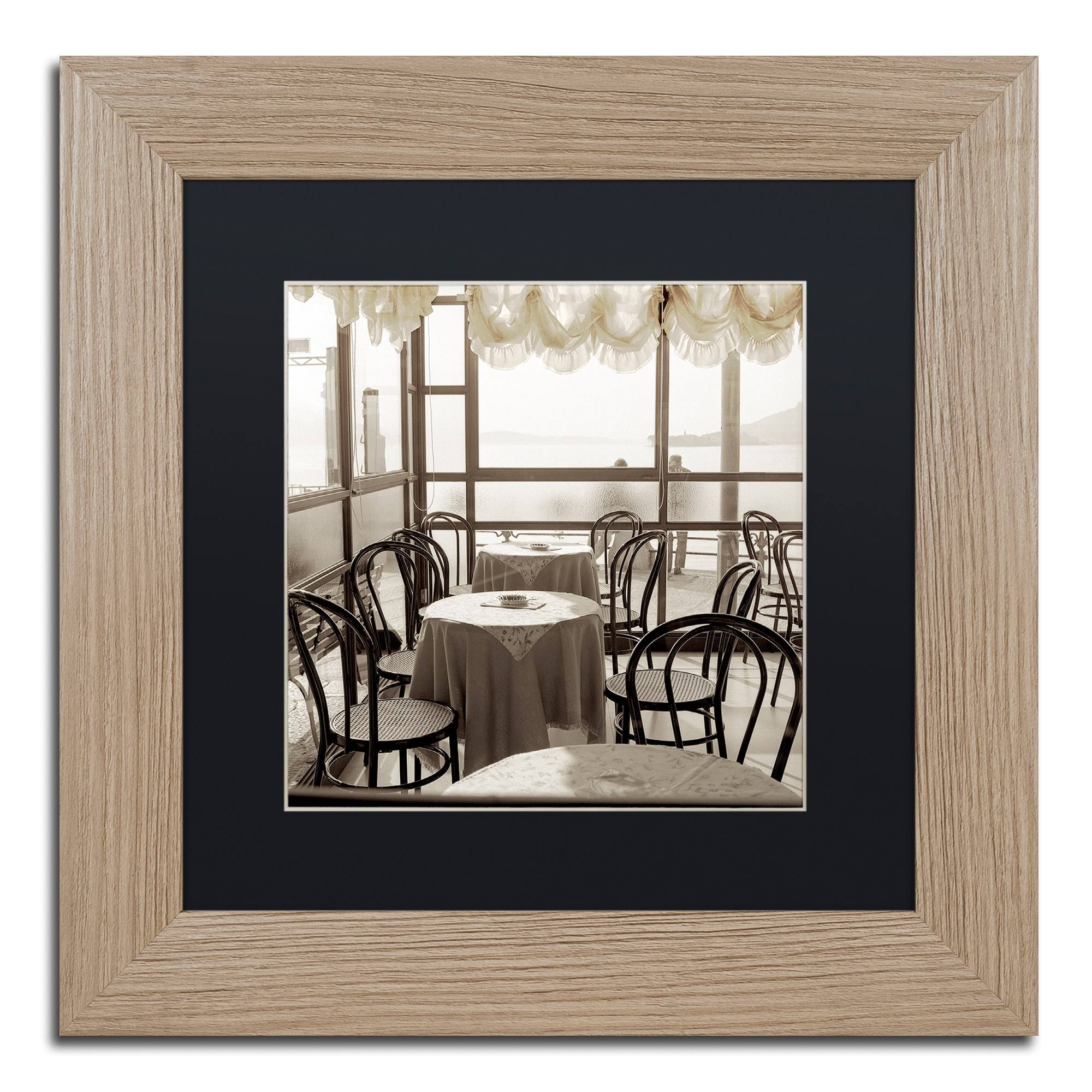 Trademark Art Alan Blaustein 'Piedmont Caffe I' Black Matted Framed Art