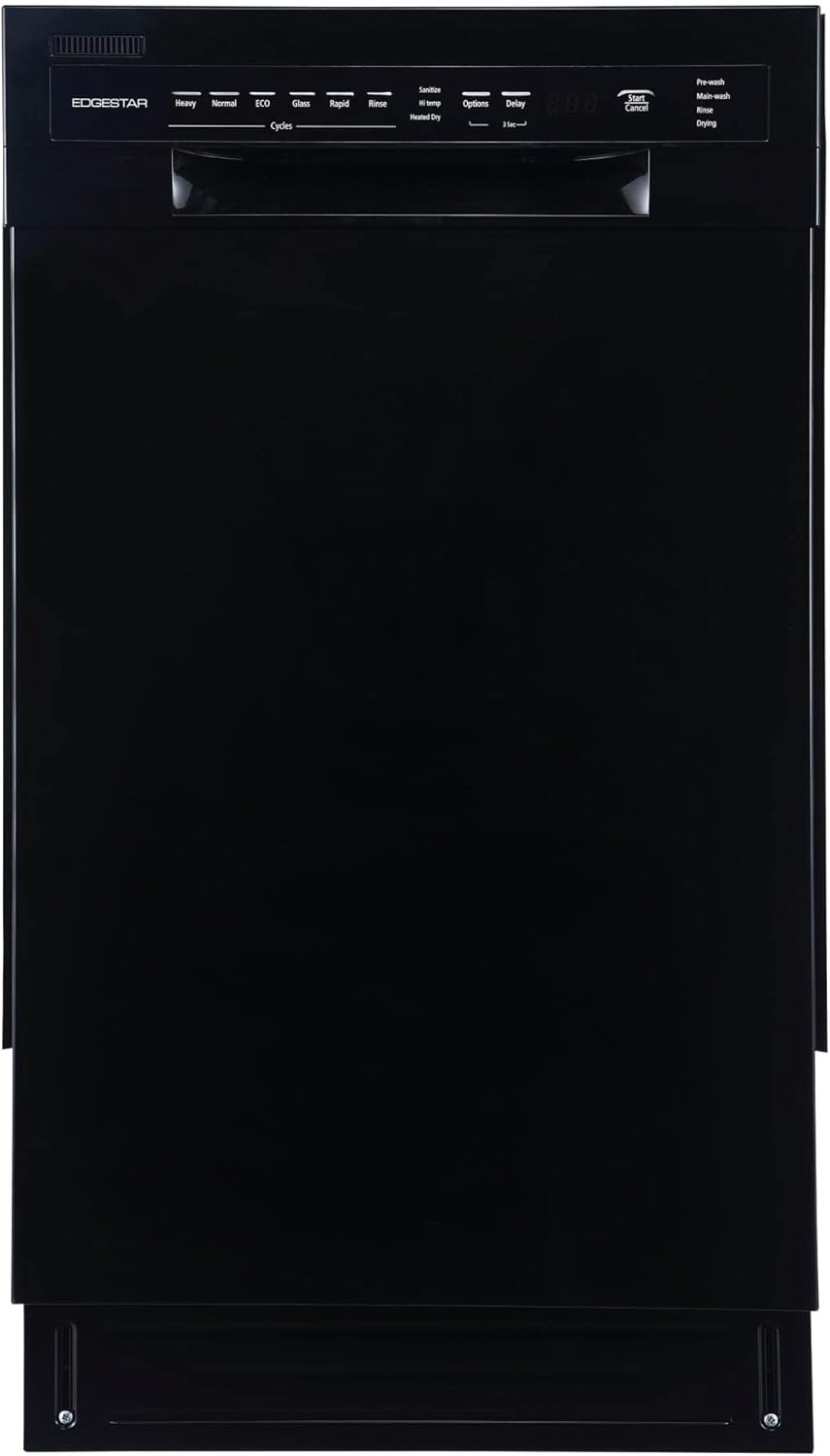 EdgeStar BIDW1802WH 18 Inch Wide 8 Place Setting Energy Star Rated Built-In Dishwasher