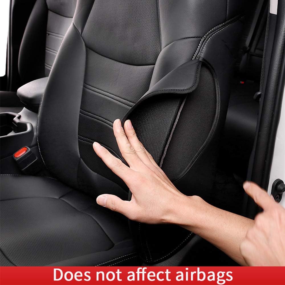 Cqlights RAV4 Seat Covers Auto Full Set Seat Cover Protector Leather Black for Toyota RAV4 2019 2020 2021 2022 (Non-Hybrid)