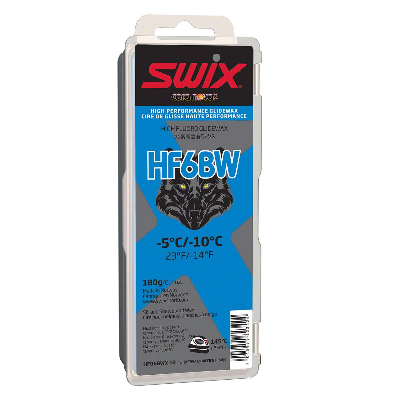 Swix Black Wolf High Fluoro Wax: HF6BWX Blue