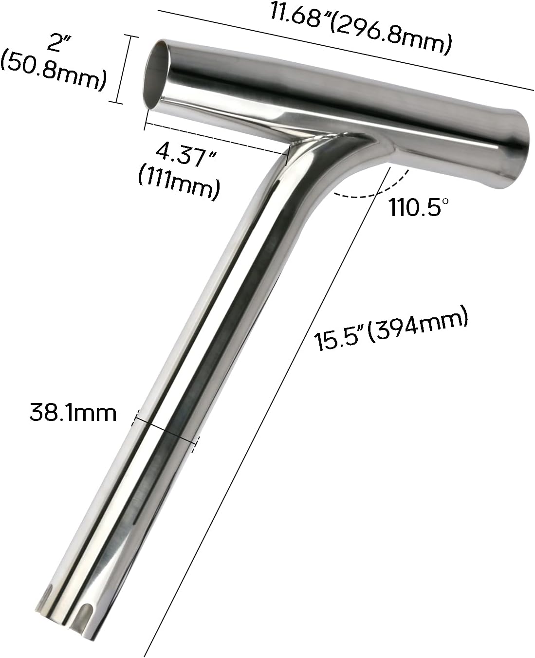 2 Pack Stainless Steel Outrigger Fishing Rod Holder for Marine Boat Yacht