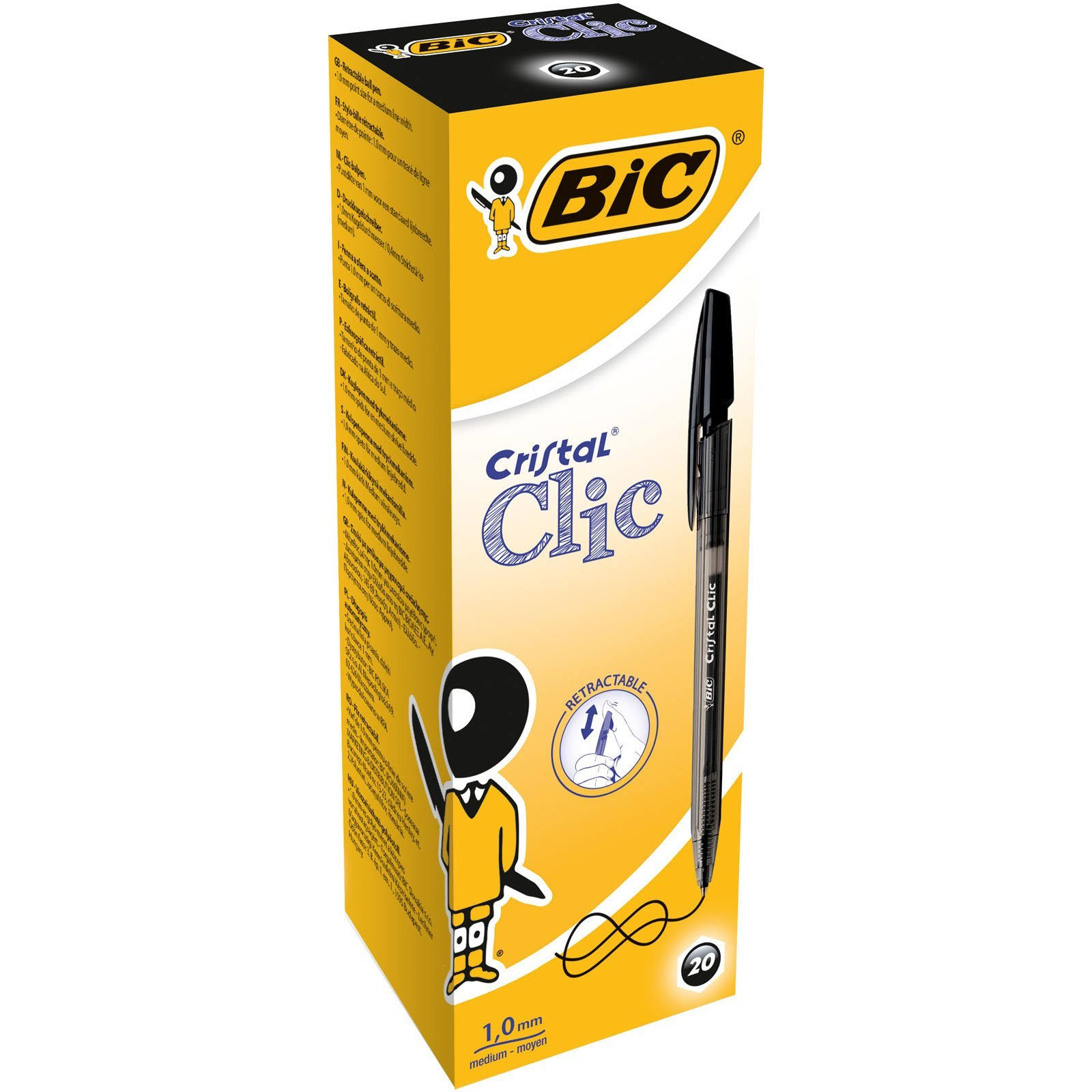 Bic Cristal Clic Ballpen Black 850732