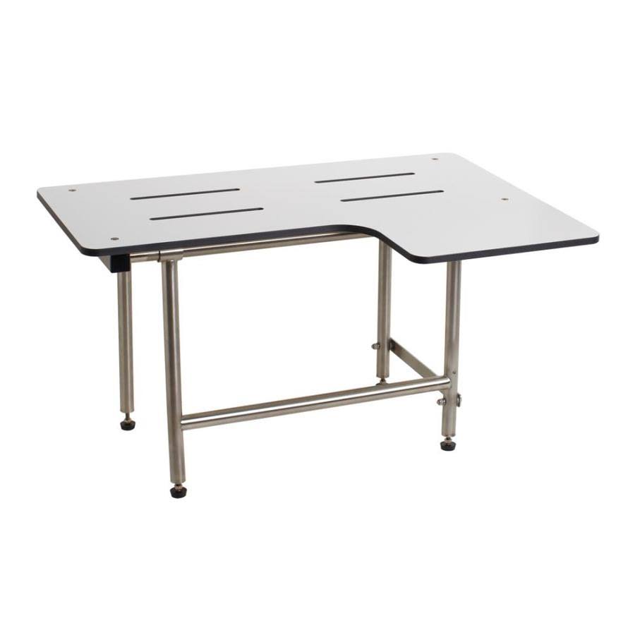 Seachrome SLR2-320225-PWS Signature Series Reversible 32x22 x 22-1/2x22 L-Shaped Sho White