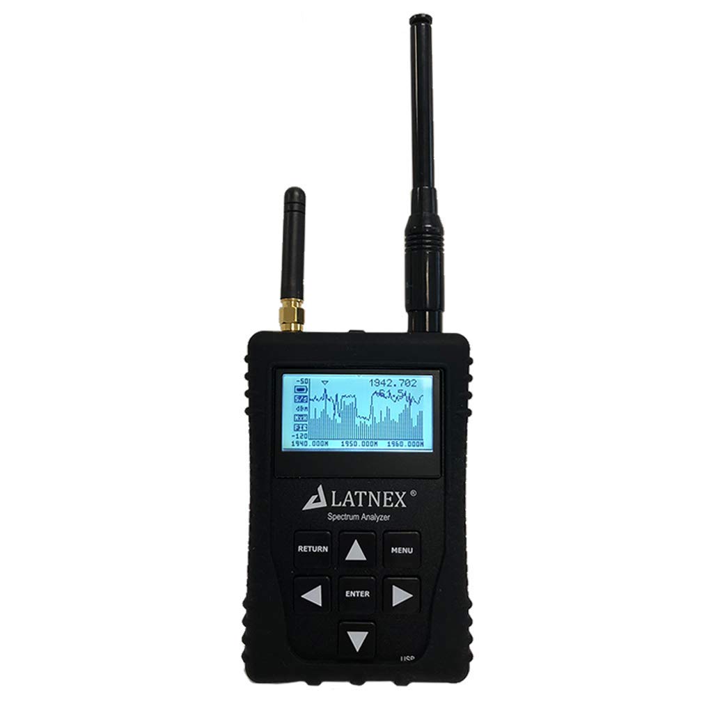 LATNEX SPA-6G Combo RF Explorer and Spectrum Analyzer. Portable Handheld Digital Ham-Radio-WiFi-Network-Sound-Audio-Signal Frequency Analyzer - Professional Package - Software Included