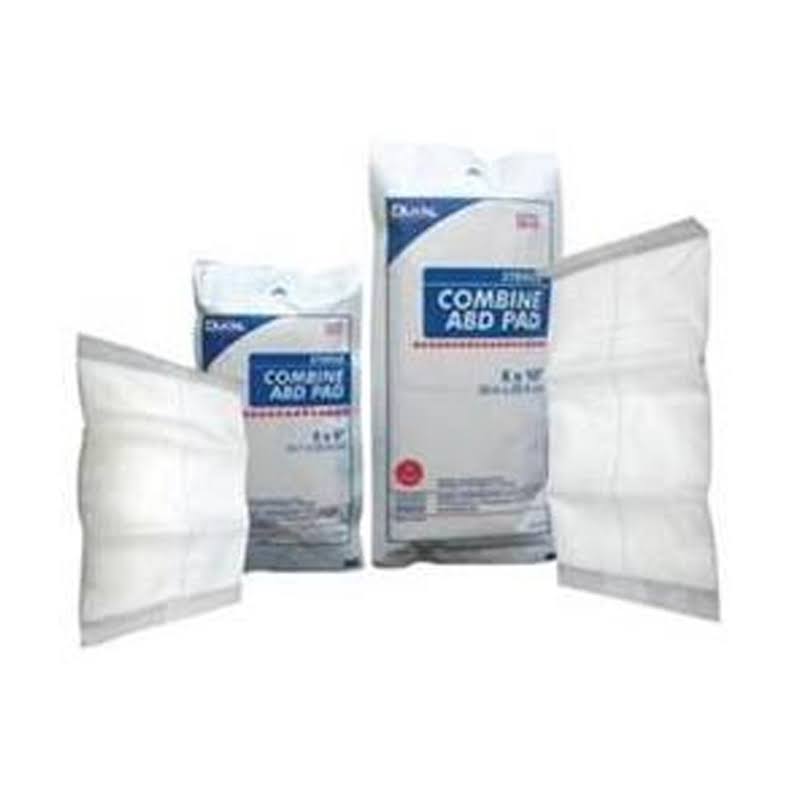 Dukal Combine ABD Pad, 10 inchx12 inch, Non-Sterile, 25/bg 10BG/CS (Pack of 10)