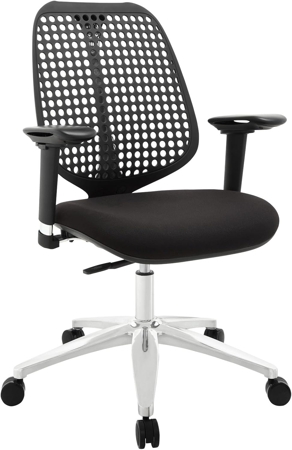 Modway Reverb Modern Ergonomic Office Chair with Adjustable Armrests in Black