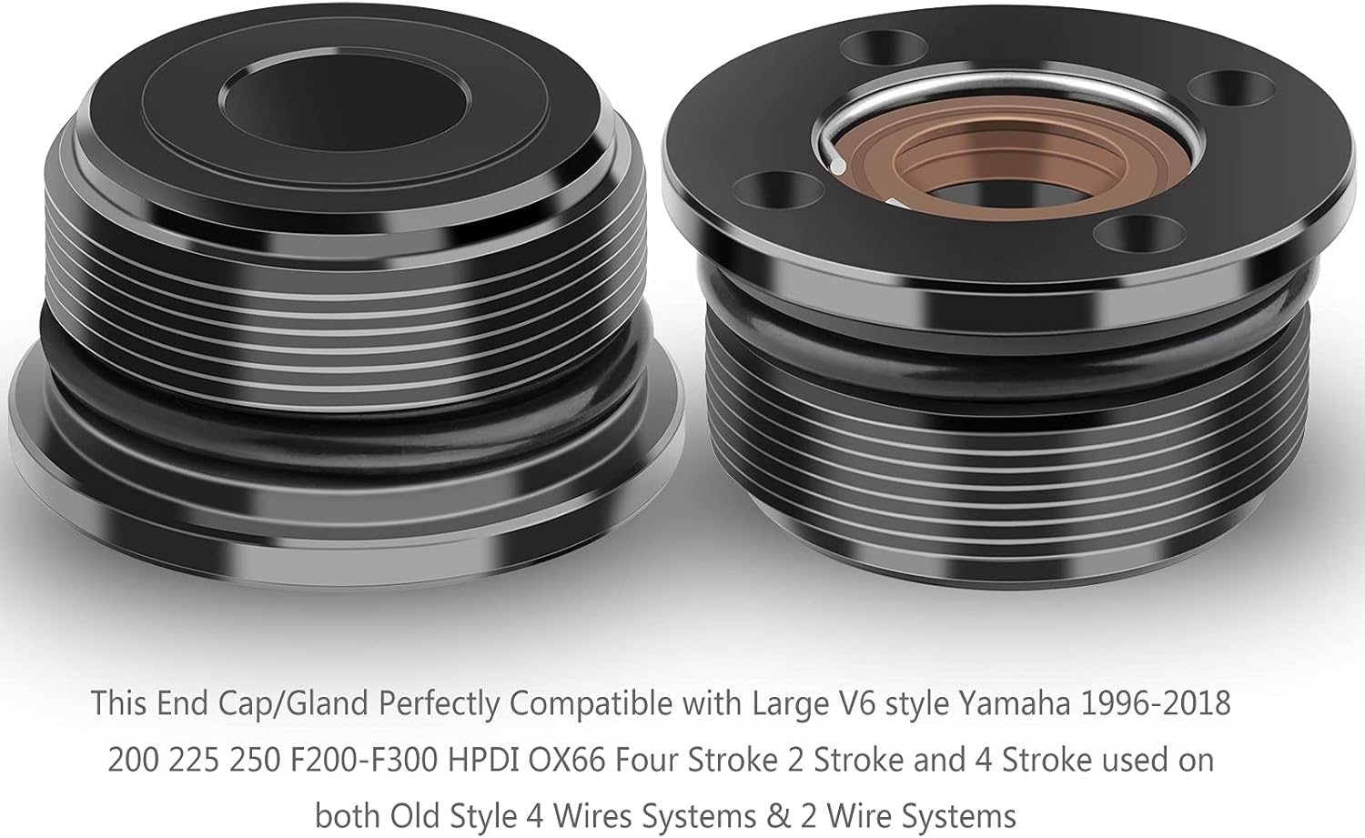 ELONN Trim Cap Cylinder Screw and Seal Kit for Yamaha 200-225-250-300 HP - Replace OEM 61A-43821-00-00,Pack of Two