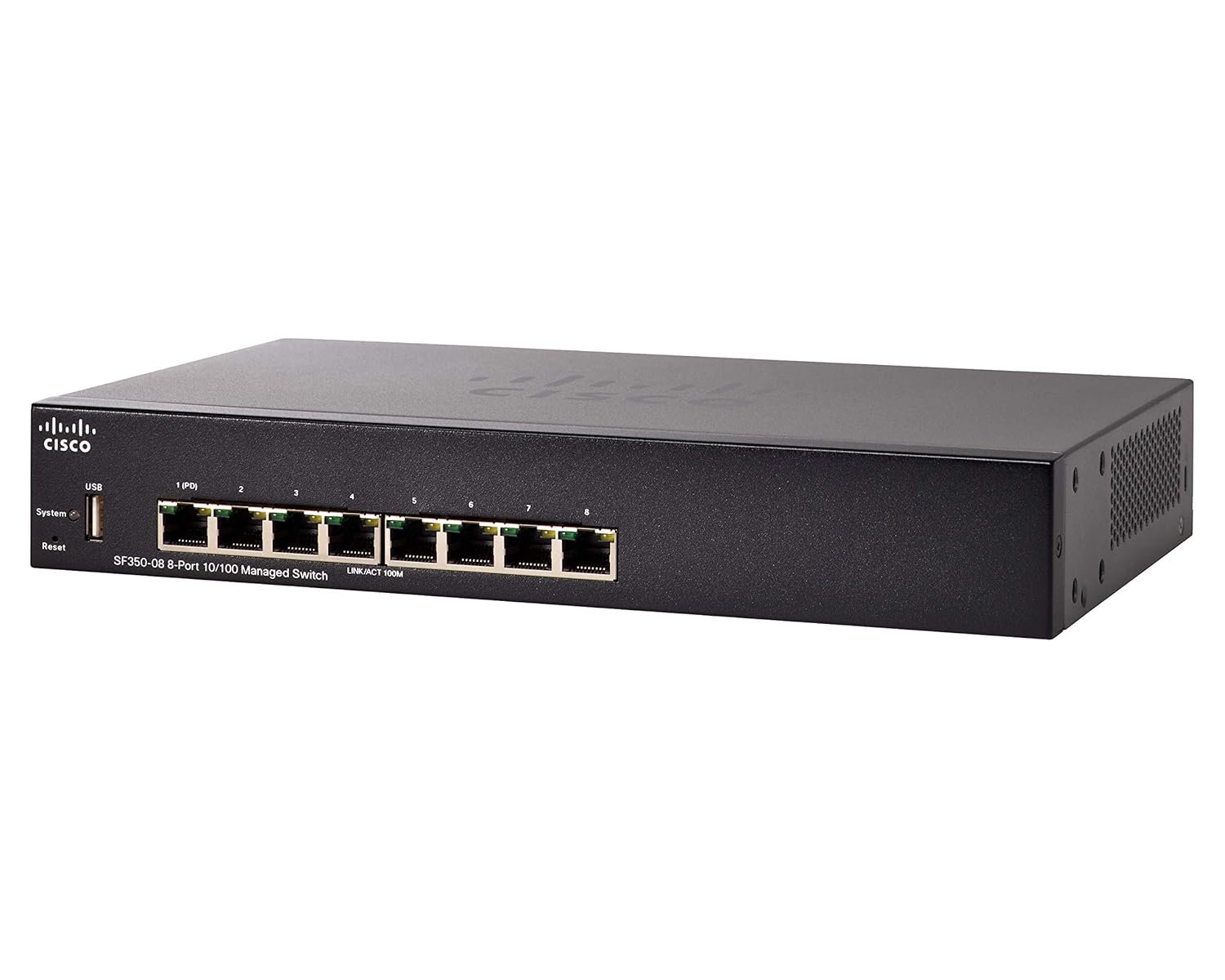 Cisco SF350-08 Managed Switch with 8 10/100 Ports, Limited Lifetime Protection (SF350-08-K9-NA), 8 port Pack of 2