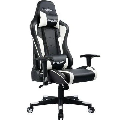 PC u0026 Racing Game Chair GTRACING Color: White