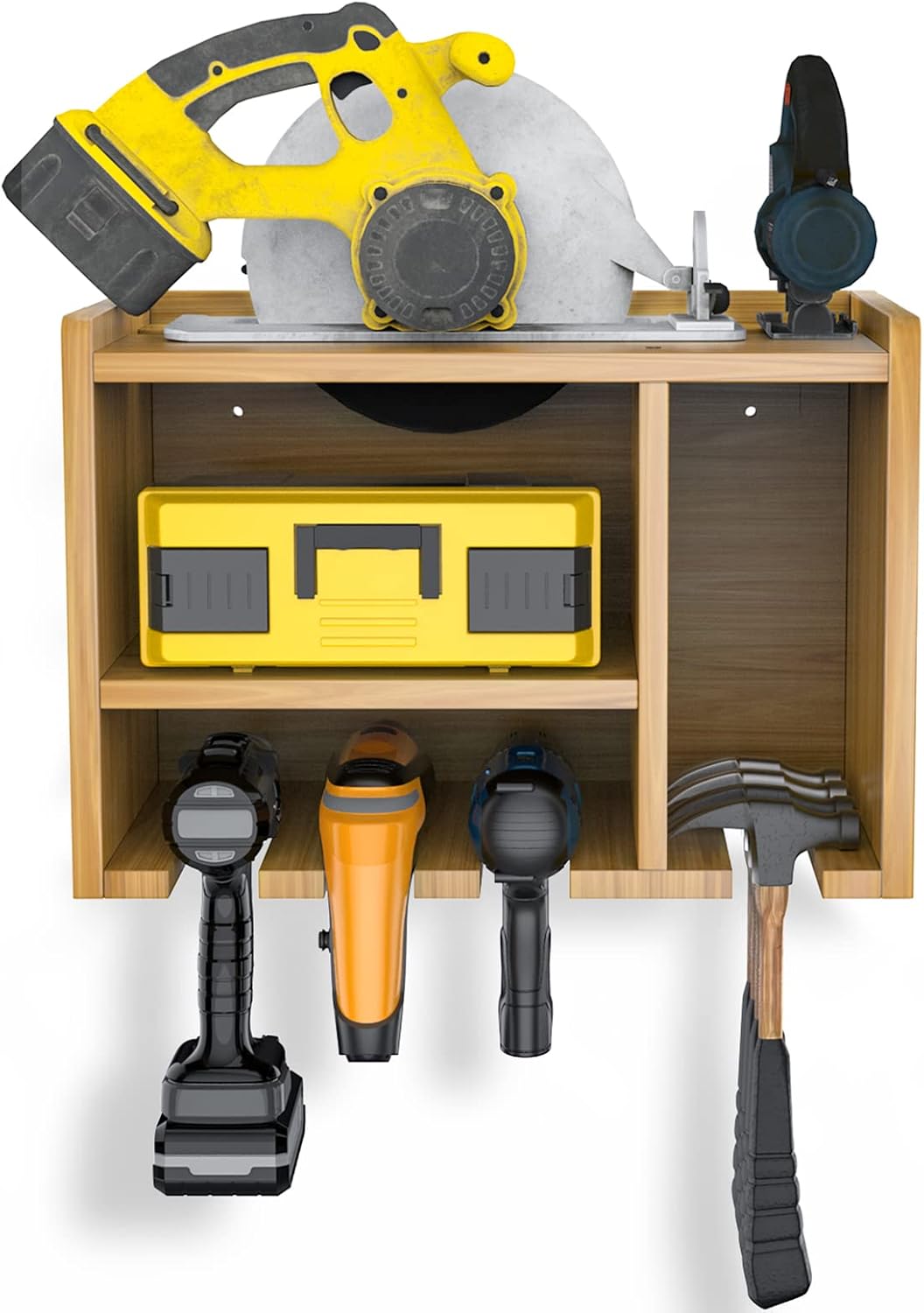 Power Tool Organizer, Power Tool charging station, Drill Charging Station, Drill Holder Storage Wall Mount Shelf Rack, Cordless Drill Tool Organizer, Cordless Drill Storage, Power Tool Storage Rack Pack of 2