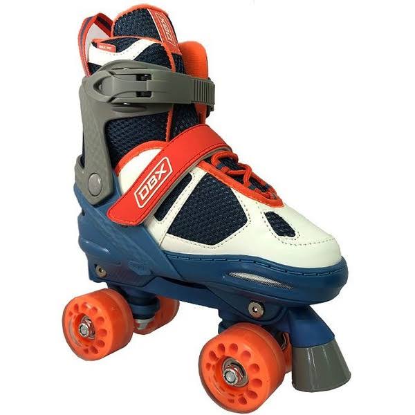 DBX Boys& Express Adjustable Roller Skate Package, White/Navy/Orange