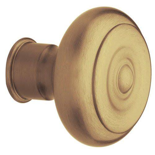Baldwin 5005050IMR Estate Single Knob Only Satin Brass and Black