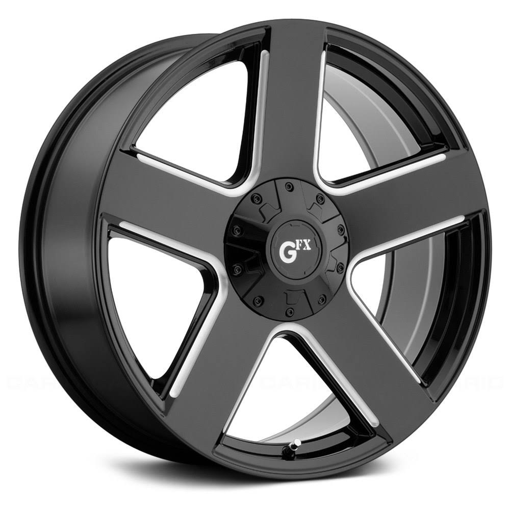 G-FX TR52 Wheels in Gloss Black with Milled Accents