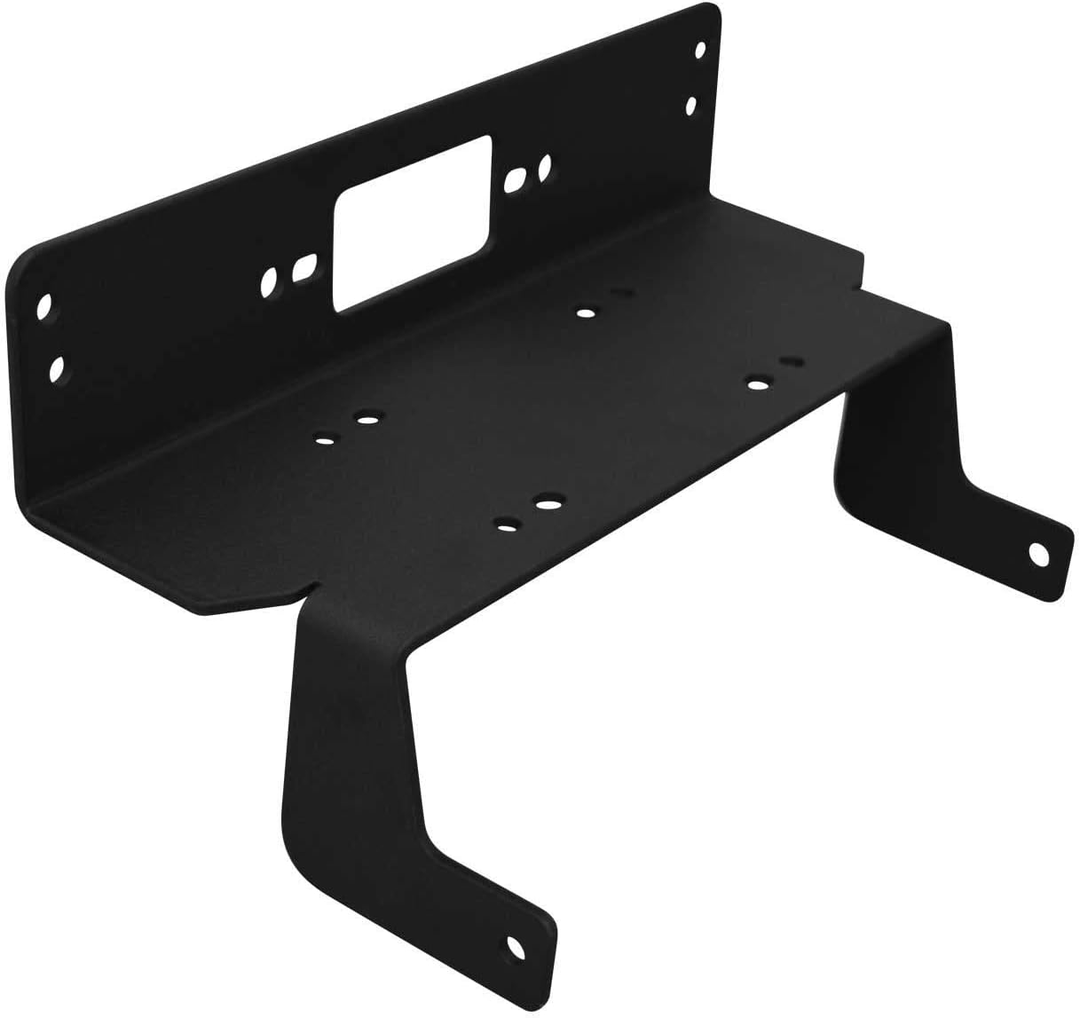 SuperATV Winch Mounting Plate for 2016+ Polaris Ranger 570 Full-Size/Crew | Powder-Coating Prevents Corrosion | Compatible with Many OEM and Aftermarket Winches Pack of 2