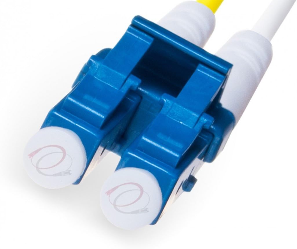 FiberCablesDirect - 25M OS2 LC SC Fiber Patch Cable | Indoor/Outdoor Duplex 9/125 LC to SC Singlemode Jumper 25 Meter (82.02ft) | Length Options: 0.5M-300M | smf lc-sc dx Single-Mode in/Outdoor Black