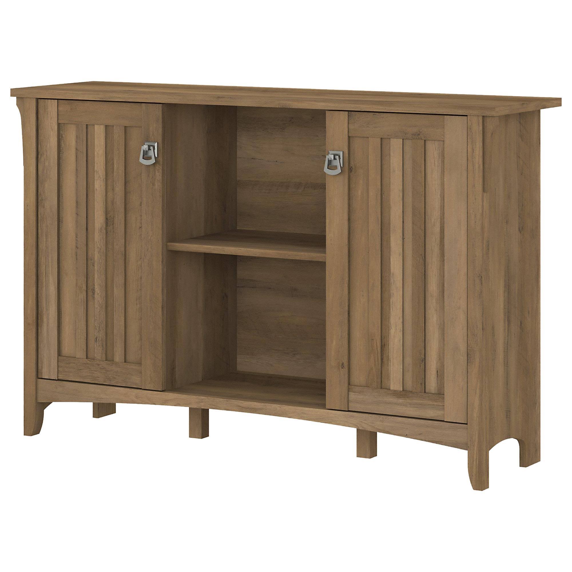 Bush Furniture Salinas Accent Storage Cabinet with Doors in Reclaimed Pine