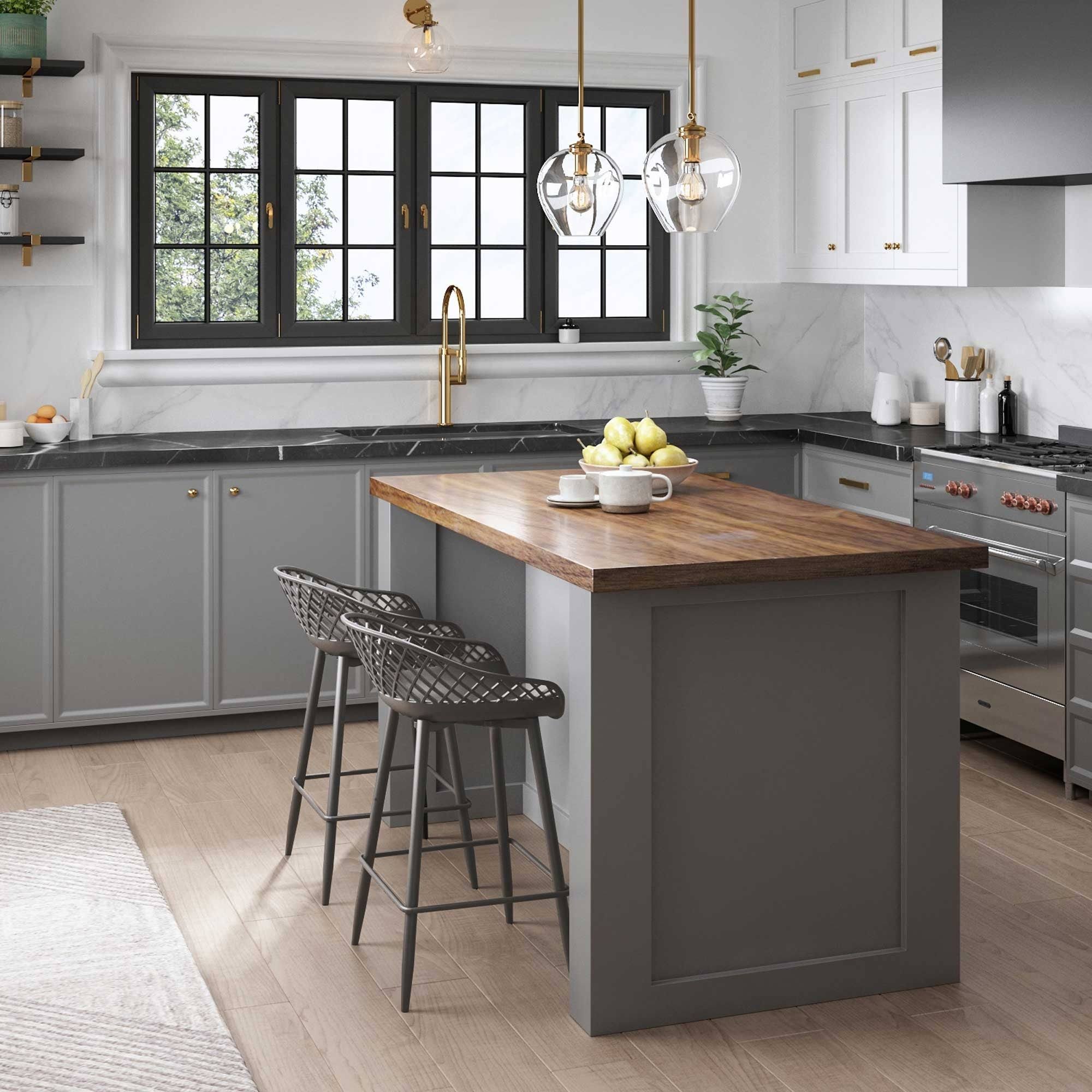 Carson Carrington Tackbyn Counter Stool (Set of 2) - Set of 2 - Set of 2 - Black