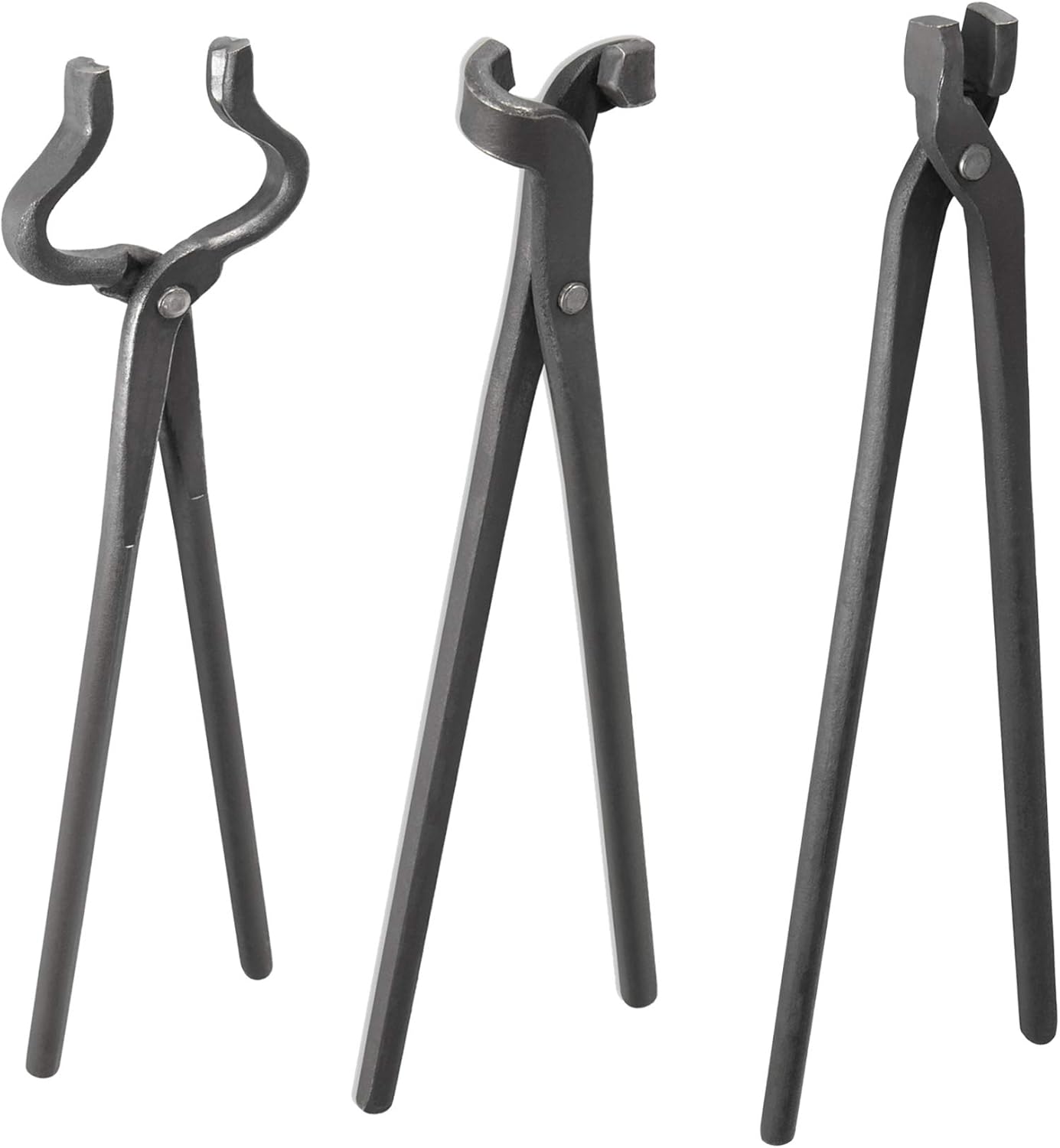 PIILOO Knife Making Tongs Set Assembled Knife Making Blacksmith Bladesmith Anvil Forge (3PCS)