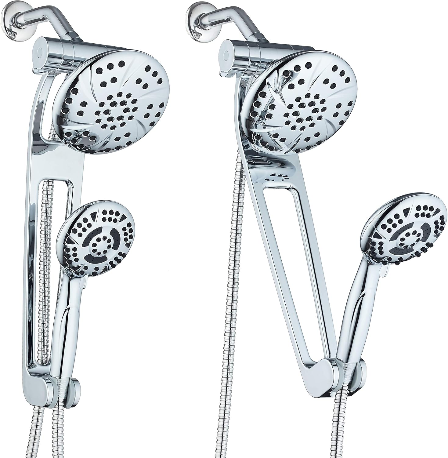 AquaDance Chrome AQUABAR High-Pressure 3-Way Spa Combo with Adjustable 18