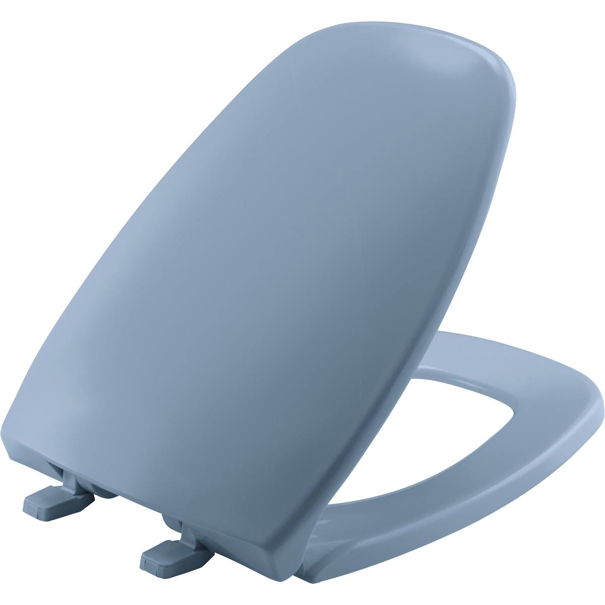 Bemis 1240205 304 Plastic Elongated Toilet Seat in Glacier Blue