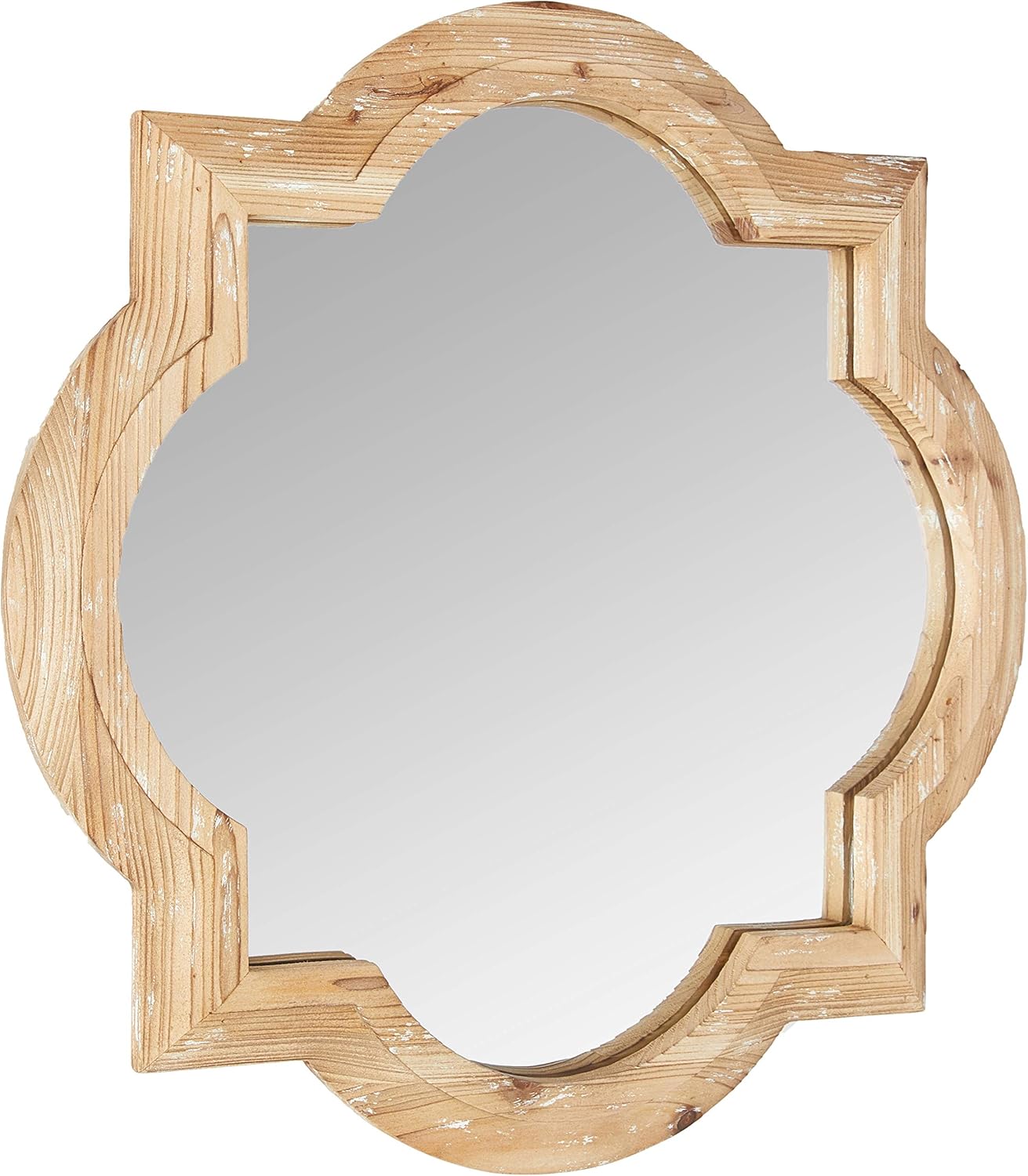 Amazon Brand &ndash; Ravenna Home Vintage Wooden Accent Mirror, 27.75
