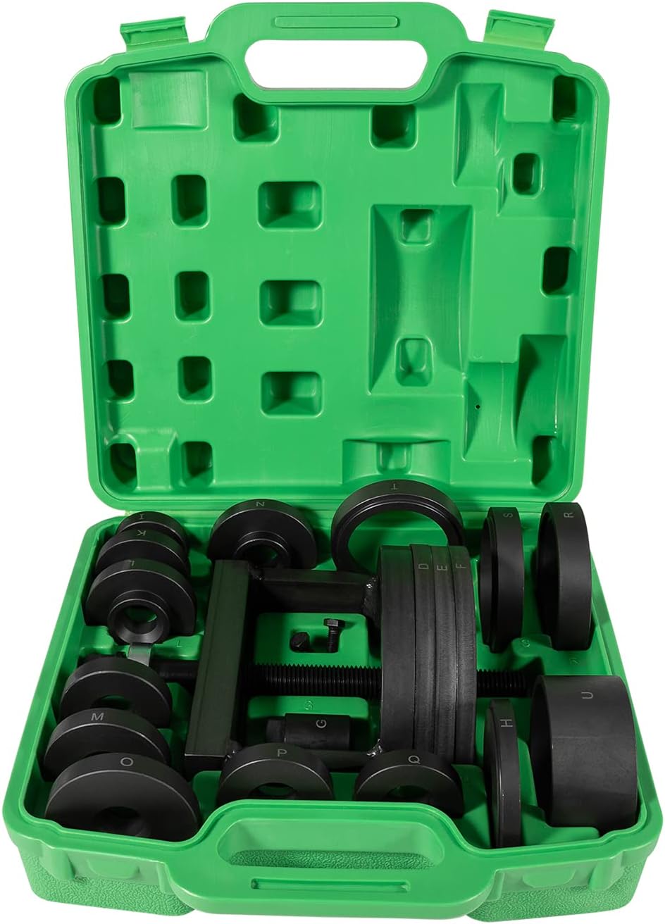 Bzsunway Front & Rear Bearing Puller Kit Wheel Hub Puller & Bearing Remover & Installer Kit Wheel Hub&nbsp;Remover & Installer Replace OEM 27213&nbsp;(21pcs)