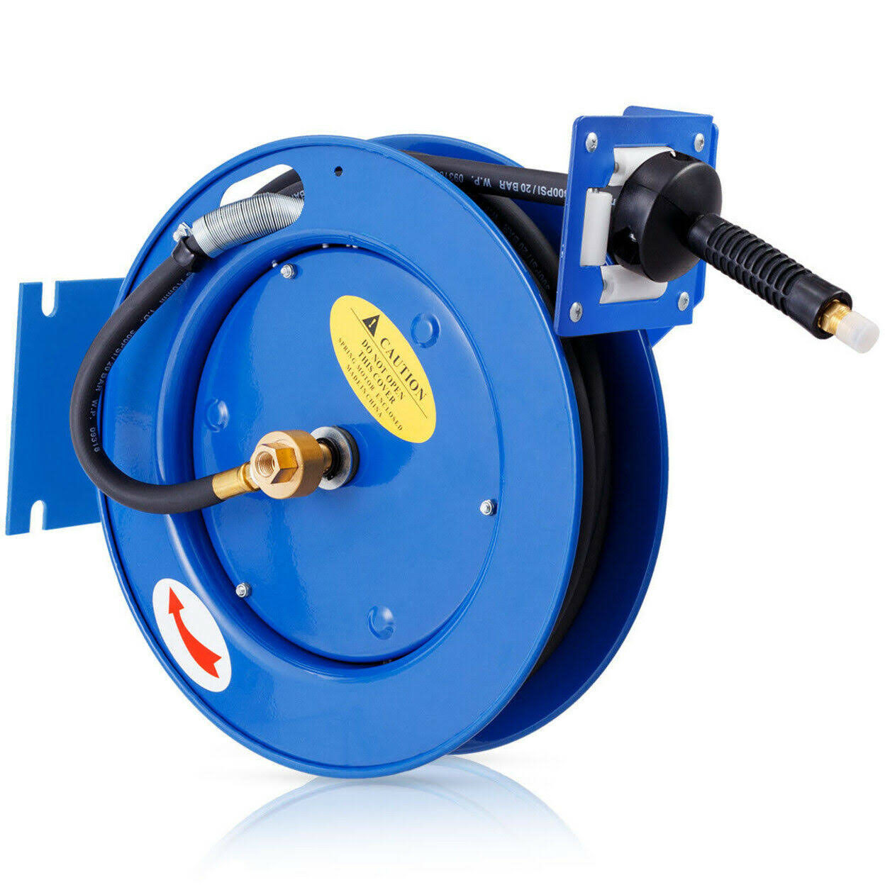 300 PSI 3/8x22 x 25& Auto Rewind Retractable Compressor Hose Reel