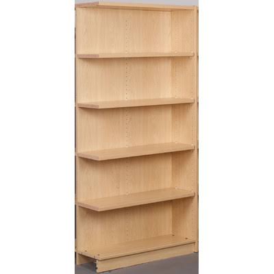 Stevens ID Systems Library Adder Single Face Shelf Standard Bookcase Finish: Medium Oak
