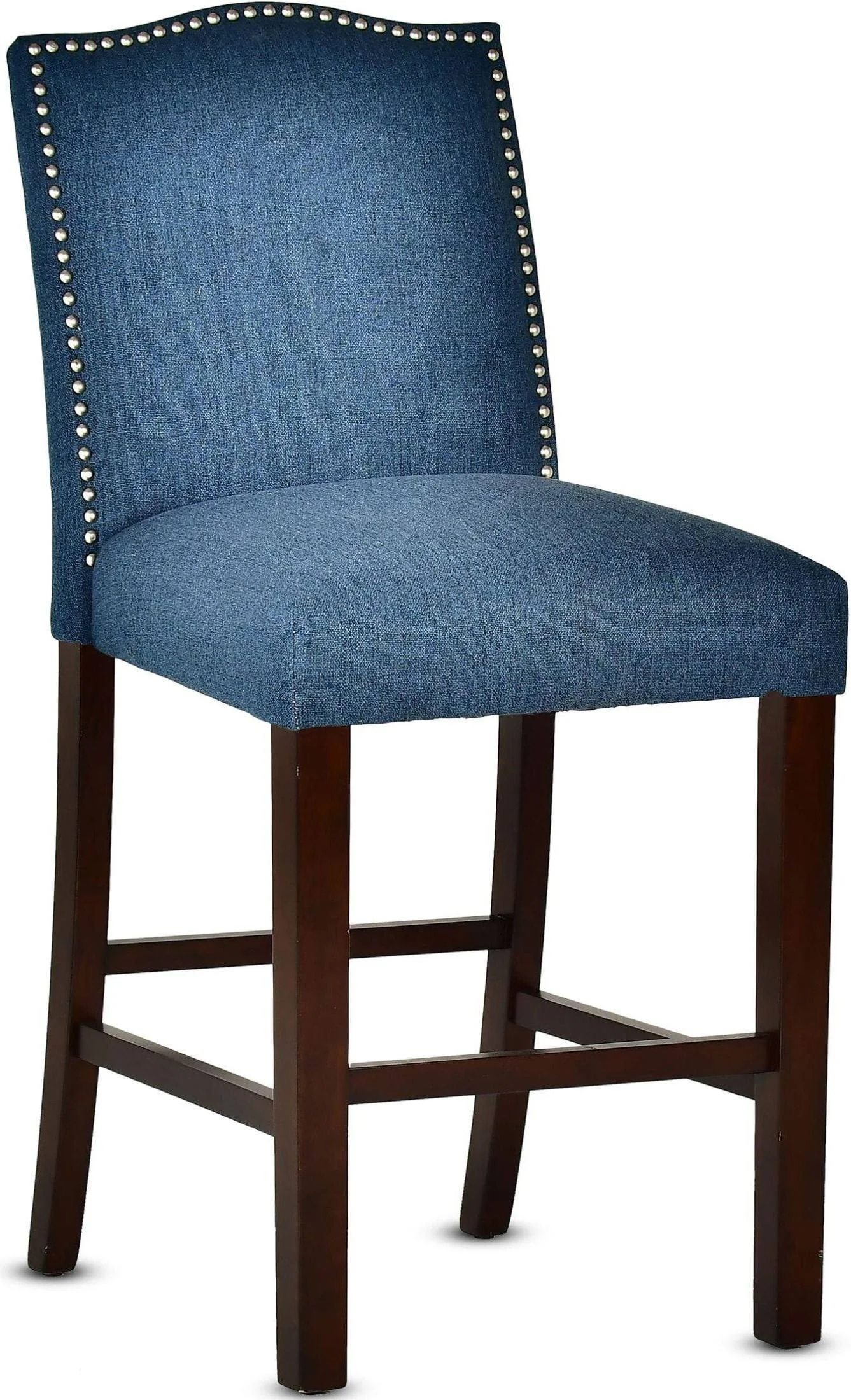 Steve Silver Company Elden Counter Stools, Blue/Cherry, 24x22 - 2 pack