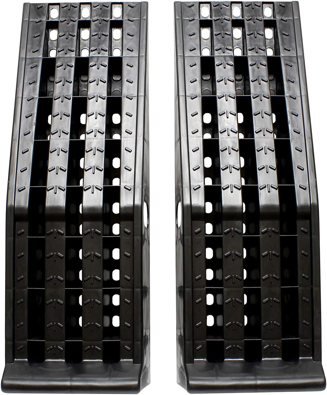 BISupply Vehicle Service Ramp Set &ndash; 6.3in Car Lift 2 Ton Heavy Duty Truck Ramps for Vehicle Maintenance, 2 Pack