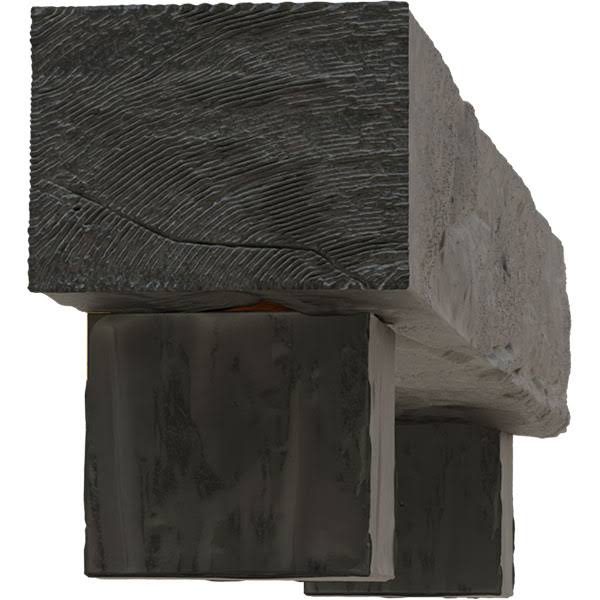 6x22H x 8x22D x 72x22W Riverwood Faux Wood Fireplace Mantel Kit w/ Alamo Corbels, Aged Ash