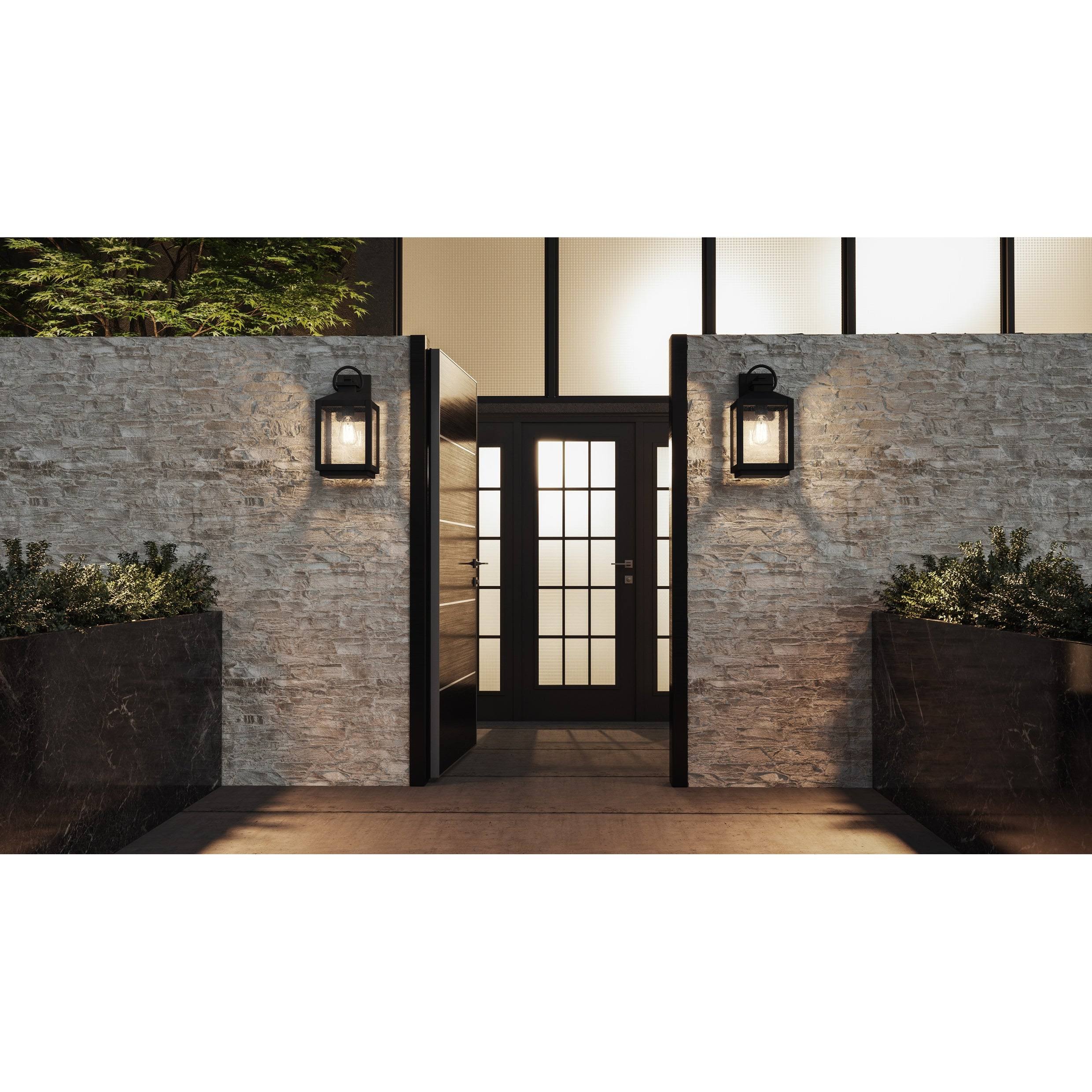 Ashley Harbour ASH31273B Ramsey Outdoor Wall Lantern, Matte Black