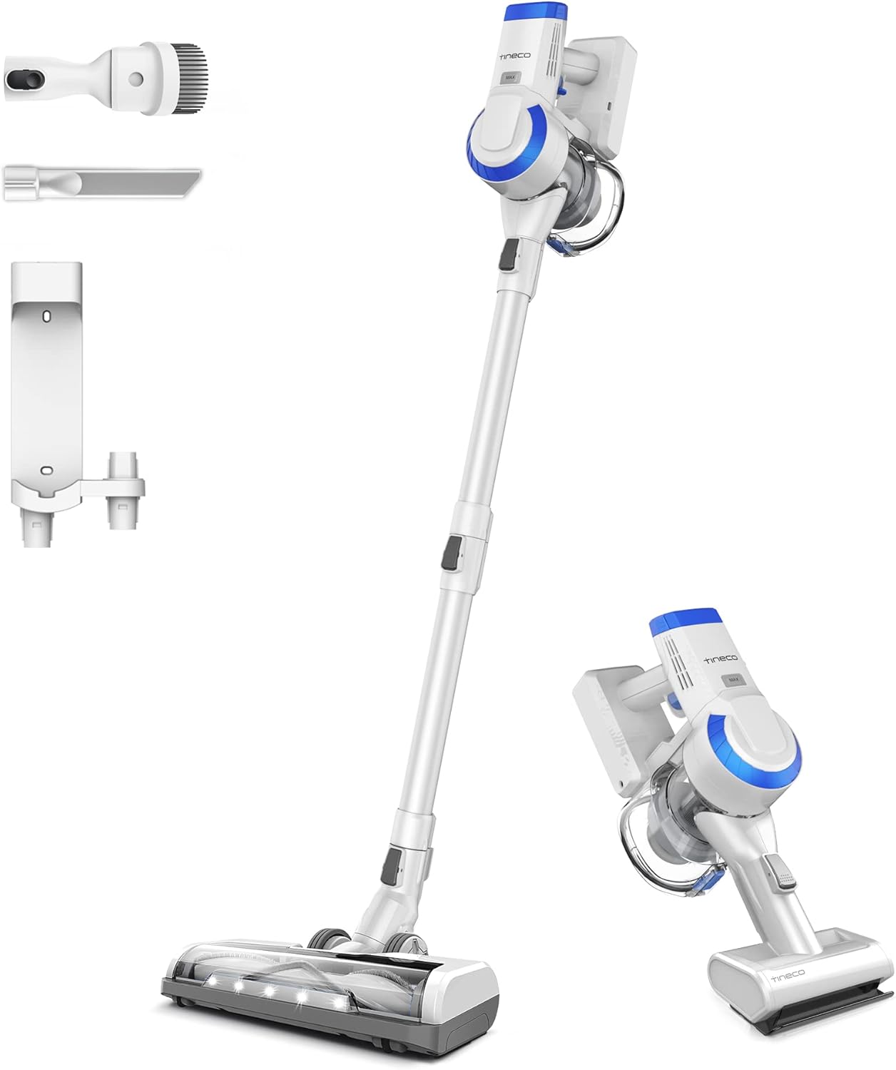 Tineco A10 Hero Cordless Stick/Handheld Vacuum Cleaner with Wall Mount, Super Lightweight with Powerful Suction for Carpet, Hard Floor & Pet - Space Blue