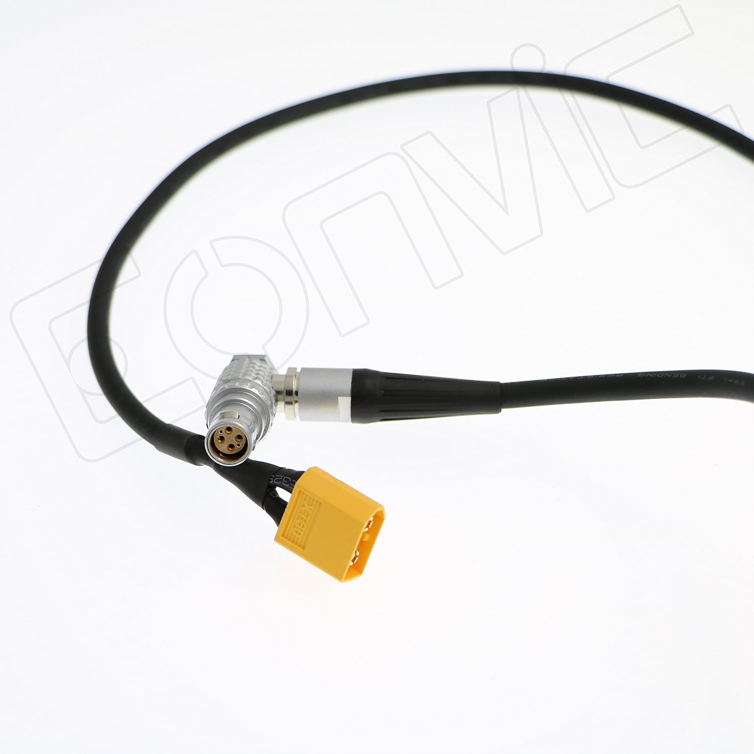 Male XT-60 XT60 to Right Angle 1B 6pin Female Power Cable Power Cord 100cm for Red Scarlet and Epic Camera Pack of 2