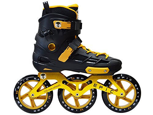 Epic Engage 125mm Indoor/Outdoor Inline Skates, Black